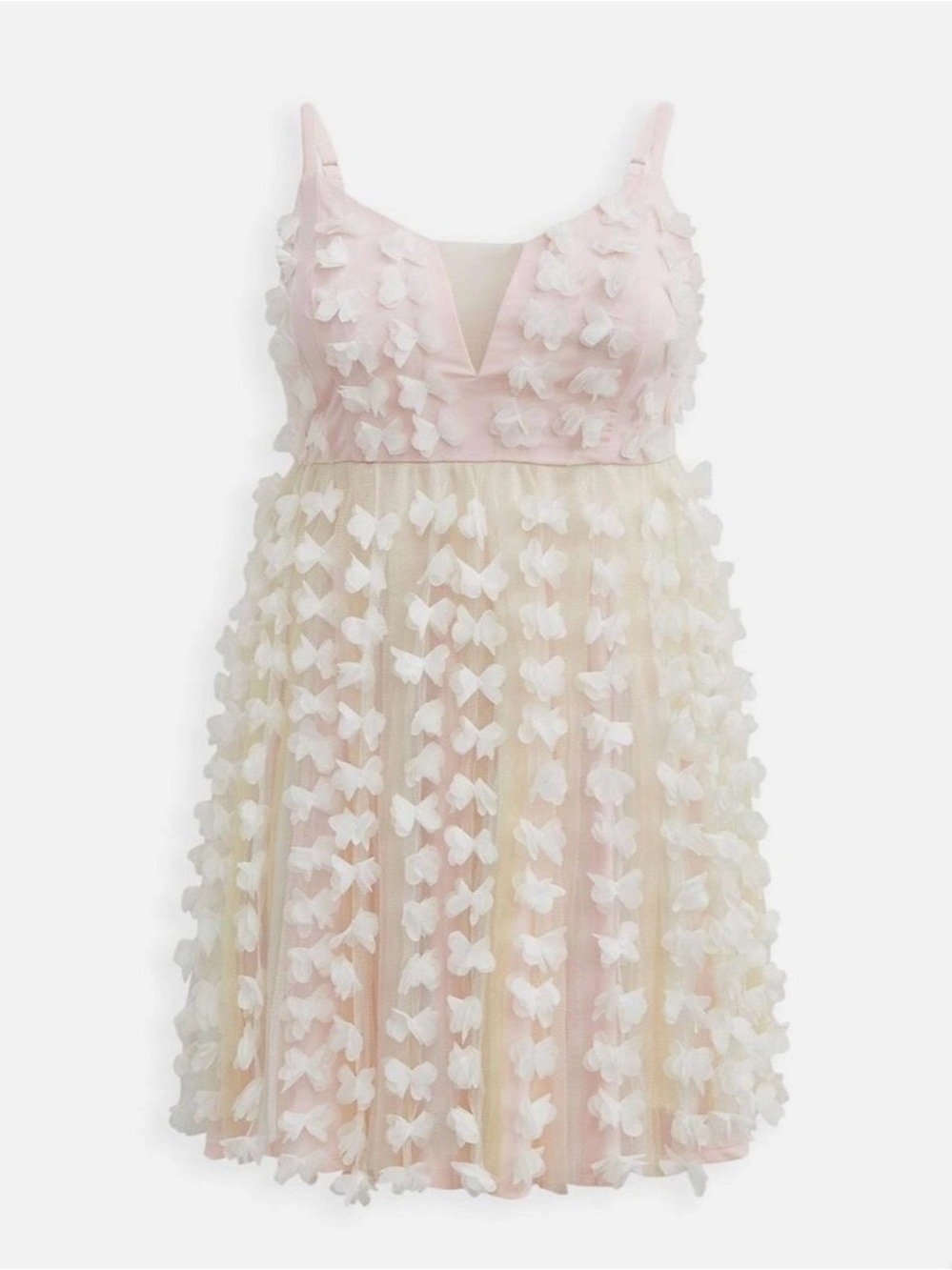 torrid NWT Pink Dress with White 3D Floral Appliques- costume